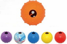 Cool Runners Rubber Spikey Ball with Bell