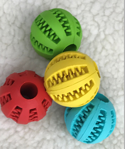 Dog rubber treat ball best sale